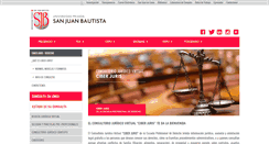 Desktop Screenshot of ciberjuris.upsjb.edu.pe